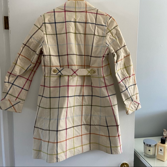COACH classic plaid trench coat - Picture 4 of 7
